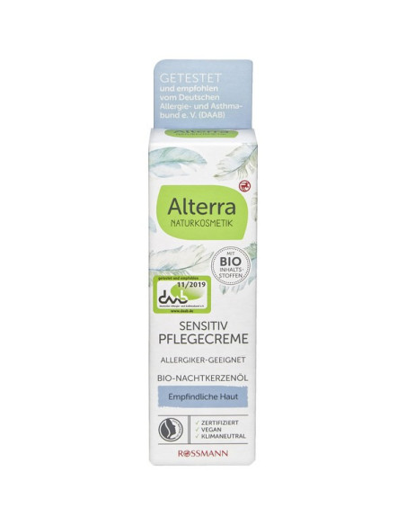  Crème Hydratante- Sensitiv-Sans Parfum-50ml-Alterra
